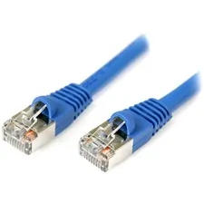 Startech S45PATCH10BL 10 Ft Blue Snagless Shielded Cat5e Patch Cable -