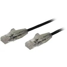 Startech N6PAT6INBKS 6in Cat6 Cable - Slim Cat6 Patch Cord - Black Sna