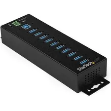 Startech HB30A10AME 10 Port Usb Hub W Power Adapter - Metal Industrial