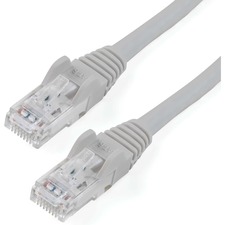 Startech N6PATCH9GR 9ft Cat6 Ethernet Cable - Gray Snagless Gigabit - 