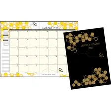 House HOD 26602 Honeycomb Monthly Calendar Planner - Julian Dates - Mo