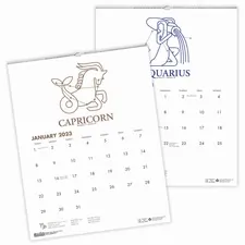 House HOD 318 Monthly Wall Calendar - Julian Dates - Monthly - 12 Mont