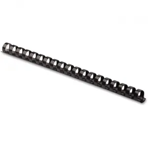 Fellowes FEL 52326 Plastic Combs - Round Back, 12 , 90 Sheets, Black, 