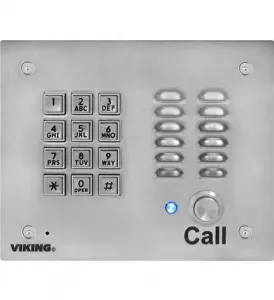 Viking K-1700-IP-EWP Voip Stainless Steel Vandal Resistant Entry Phone