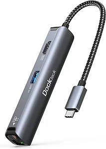 DD0002 | Dockteck 5-in-1 USB C Hub with Ethernet & 4K HDMI