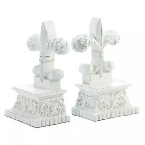 Accent 10018986 Fleur-de-lis Bookends Set