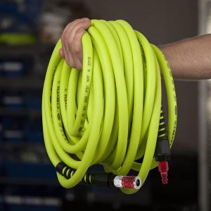 Flexzilla HFZP3850YW2D Pro Air Hose 38in X 50ft W Colorconnex Coupler 