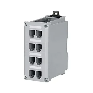 CDPP8RG-S | Panduit IndustrialNet DIN Rail Mount Outlet - 8