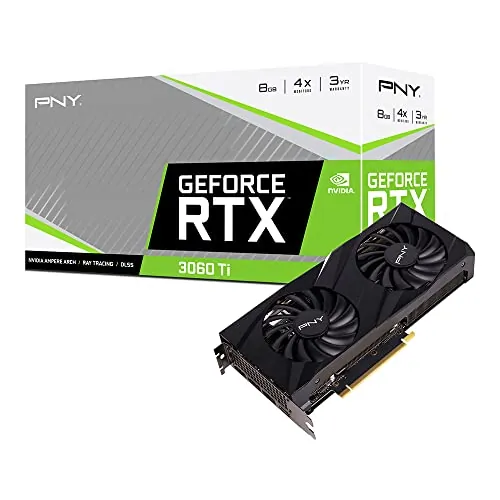 Pny VCG3060T8LDFBPB1 Pny Geforce Rtx 3060 Ti 8gb Lhr Dual-fan Video Ca