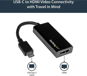 Startech CDP2HD - Usb-c To Hdmi Adapter - 4k 30hz - Black - Usb Type-c