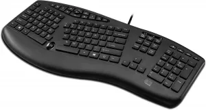 Adesso AKB-160UB Slim Multimedia Usb Ergonomic Desktop Keyboard, With 