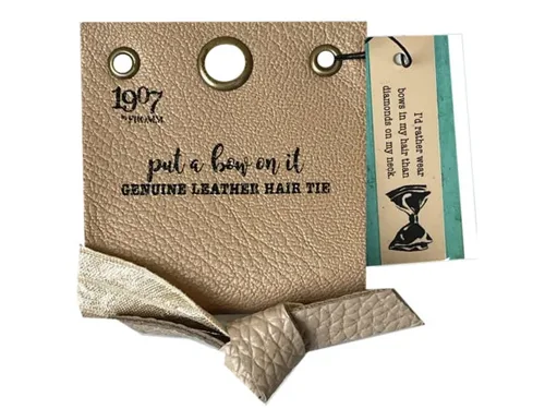 Bulk Buys Nude Bow Hair Tie for Effortless Style