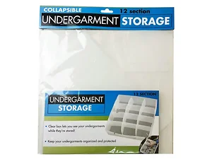 GE697 | Bulk Buys Collapsible 12-Compartment Undergarment