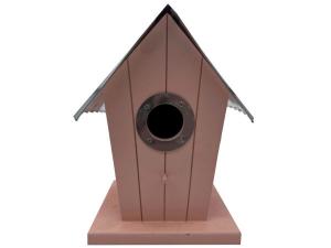 Bulk GH939 Wood Birdhouse With Tin Roof