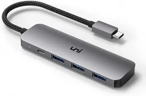 Uni B08SVZFFPP Usb C To Usb Hub With 100w Pd,   Slim  Aluminum  Nylon 