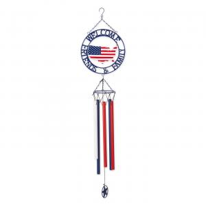 Accent 4506854 Welcome Friends Amp; Family Patriotic Wind Chimes