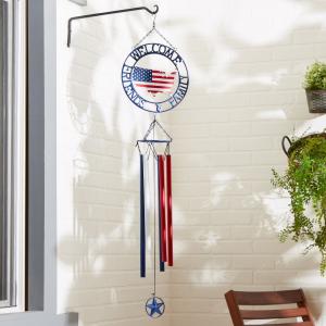 Accent 4506854 Welcome Friends Amp; Family Patriotic Wind Chimes