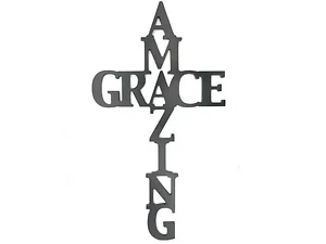 AA046 | Bulk Buys Elegant Amazing Grace Wooden Cross Home