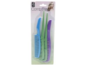 Bulk GE856 4 Piece Comb Set