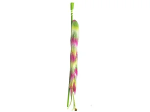 Bulk Buys Colorful Cat Teaser Toy with Bell and Long Handle