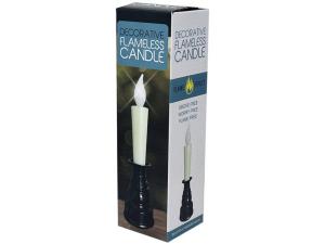 Bulk GE814 Battery-operated Push Action Led Fake-flame Taper Candle An