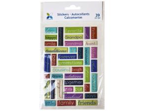 Bulk AF795 Firefly Fam Puffy Word Number Stickers