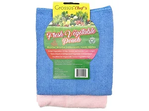 Bulk Buys Grossus Microfiber Vegetable Freshness Pouches -