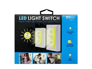 Bulk Buys Gabba Goods LED Light Switch Wall Plate - 2 Pack