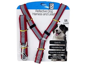 GE914 | Bulk Buys Safety Reflective Harness and Leash for