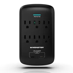 Monster Monster Wall Tap Surge Protector with USB Ports -