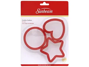 AA647 | Bulk Buys Sunbeam Large Cookie Cutters Set of 3