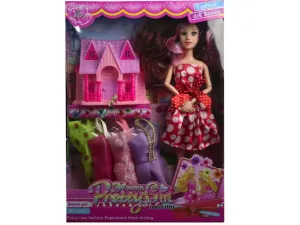 Bulk GE571 11quot; Moveable Joint Beauty Doll With Fun Accessories