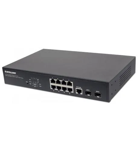 Intellinet 561167 8-port Managed Gigabit Poe+ Switch With 140w Power B