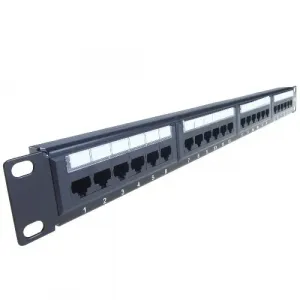 4xem 4XRMC6PP24 24port Cat6 Cat5 Patch Panel 1u