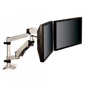 3m MA265S Monitor Arm Dual Desk Mount Silver