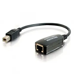 C2g 29353 1-port Usb Superbooster Dongle Rj45 Female To Usb B Male - R