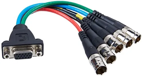 Comprehensive VGA15JLP-5BJ-6INHR Vga Hd15f To 5 Bncf Cable .5ft