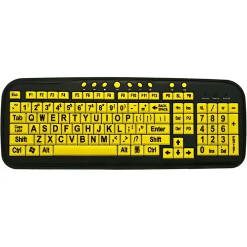 Ergoguys CD-1038 Ezsee Low Vision Wired Keyboard