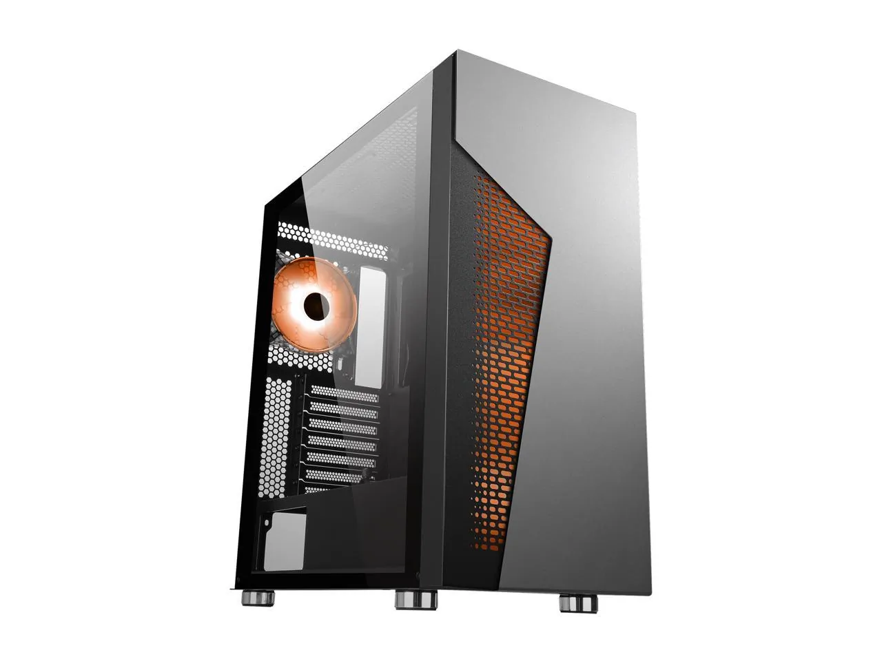 Diypc IDX2-BK-ARGB Idx2-bk-argb Atx Mid Tower Case With Argb Fan