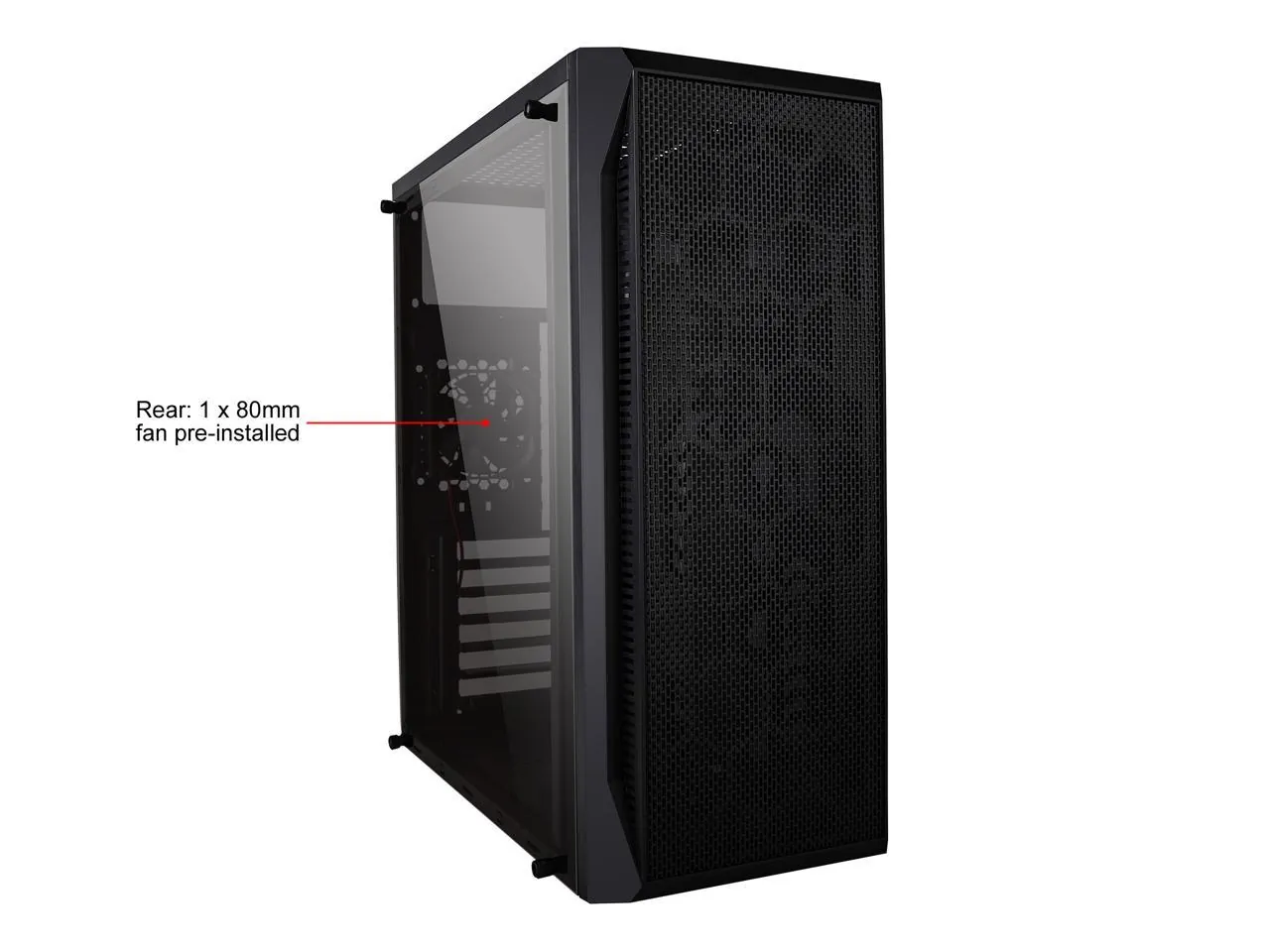 Diypc DIY-S07 Diy-s07 Black Steel Atx Mid Tower Case