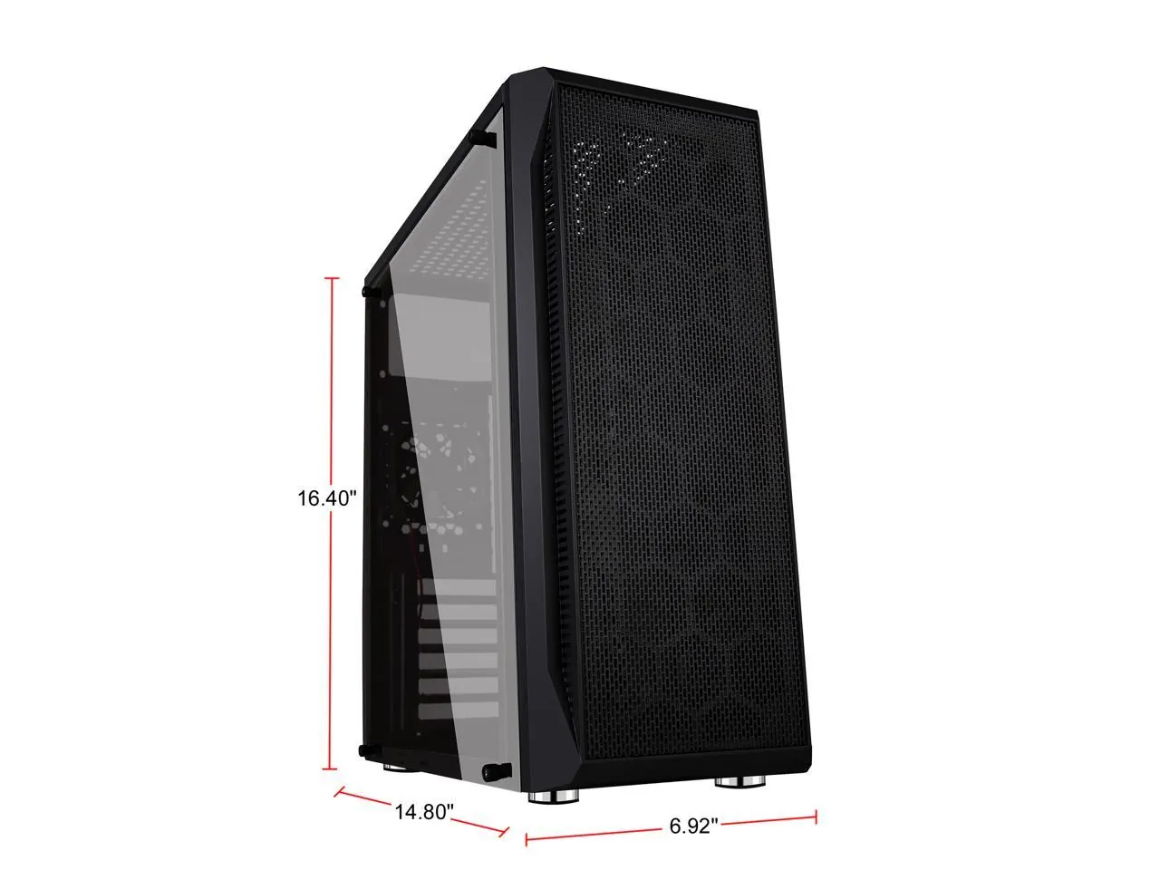 Diypc DIY-S07 Diy-s07 Black Steel Atx Mid Tower Case