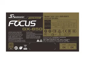 Seasonic FOCUS GX-850 Focus Gx-850 Gold Power Supply Unit