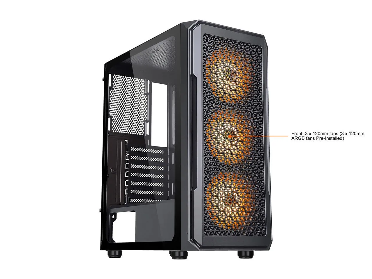 Diypc S3-BK-ARGB Case  S3-bk-argb R