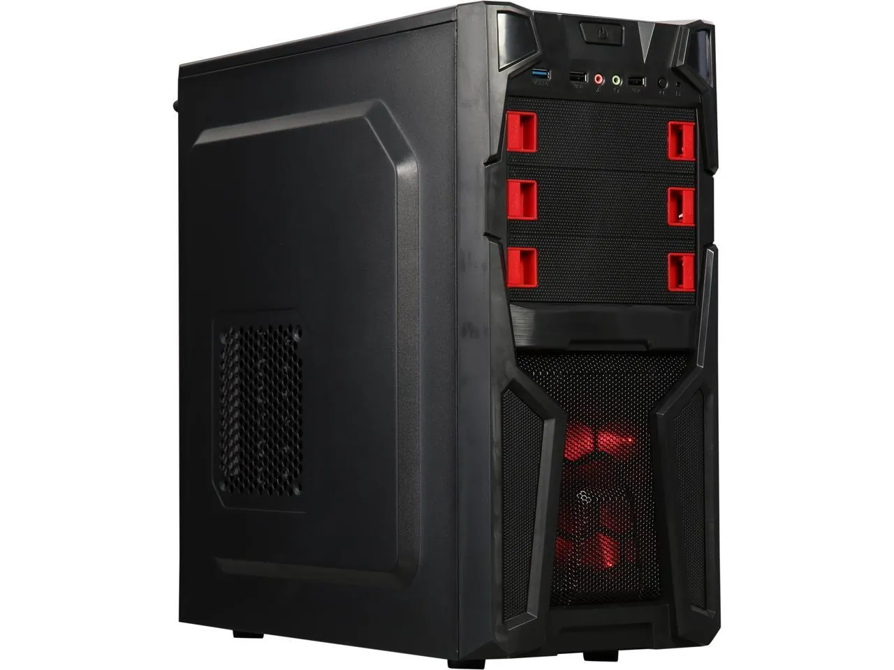 Diypc Solo-T2-R Solo-t2-r Black Mid Tower Computer Case