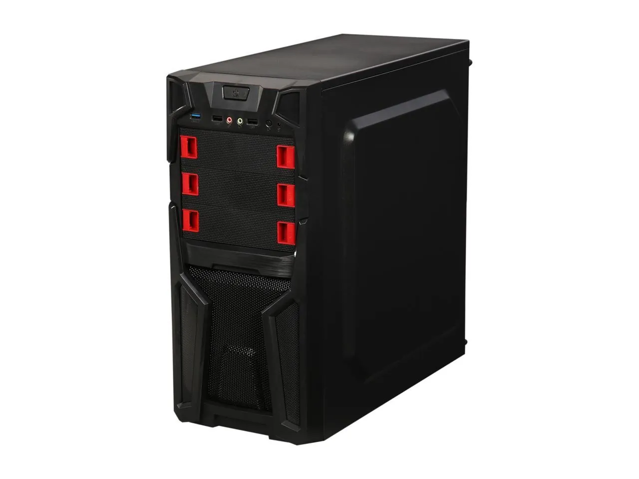 Diypc Solo-T2-R Solo-t2-r Black Mid Tower Computer Case