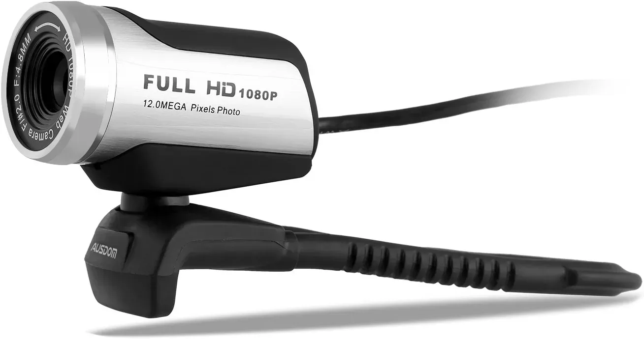 Ausdom AW615 Full Hd 1080p Wide Angle View Webcam With Anti-distortion