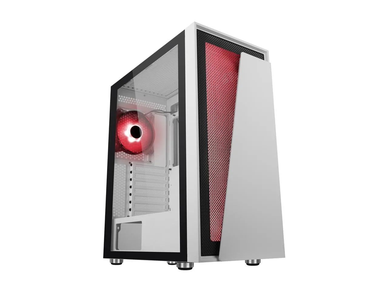 Diypc IDX1-W-ARGB Idx1-w Argb Mid Tower Case With Tempered Glass