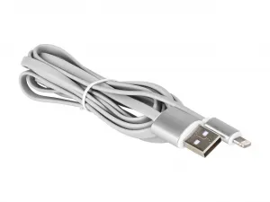 Nippon USB-LI-6-SL Silver Aluminum Mfi Lightning Flat Cable