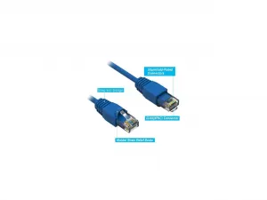 Nippon 60CAT6A-20BL 20 Ft Cat6a Ethernet Cable - Blue