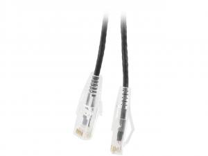 Nippon SLCAT6-28-3BK Cat6 Ethernet Cable - 28 Awg, 3ft, Black